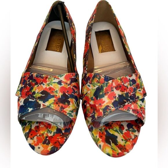 AEROSOLES SHIPMATES FLORAL WEDGE, sz 7.5 - Picture 4 of 8